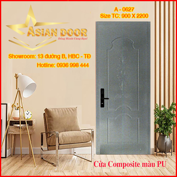 Cửa Composite sơn PU A-0627 A 0627 1