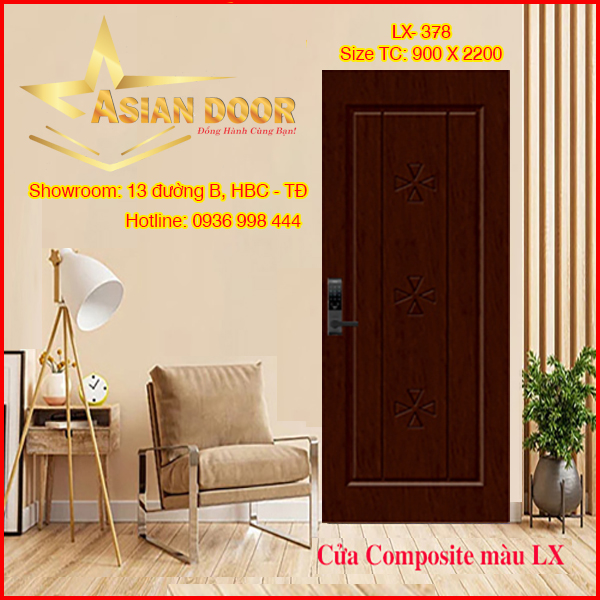 Cửa Composite sơn cao cấp LX-378 Cửa Composite sơn cao cấp LX-378