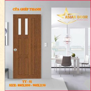 Cửa nhựa Đài Loan ghép thanh YY-81