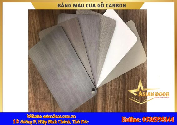 bang mau cua cacbon