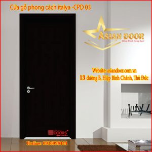 Cửa gỗ phong cách Italya CPD 03