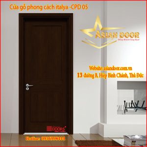 Cửa gỗ phong cách Italya CPD 05