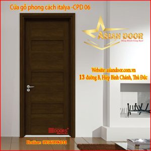 Cửa gỗ phong cách Italya CPD 06