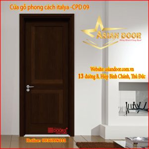 Cửa gỗ phong cách Italya CPD 09