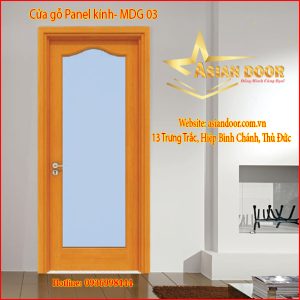 Cửa gỗ Panel kính MDG 03