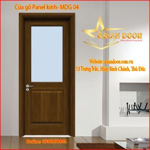 Cửa gỗ Panel kính MDG 04