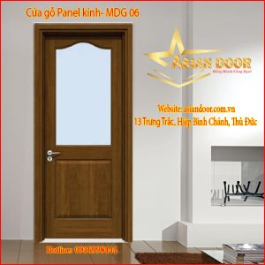 Cửa gỗ Panel kính MDG 06