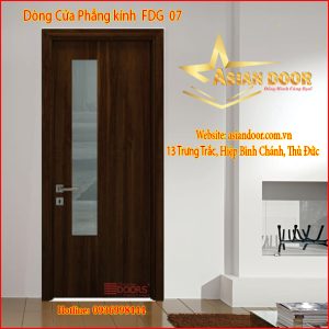 Cửa gỗ phẳng kính FDG 07