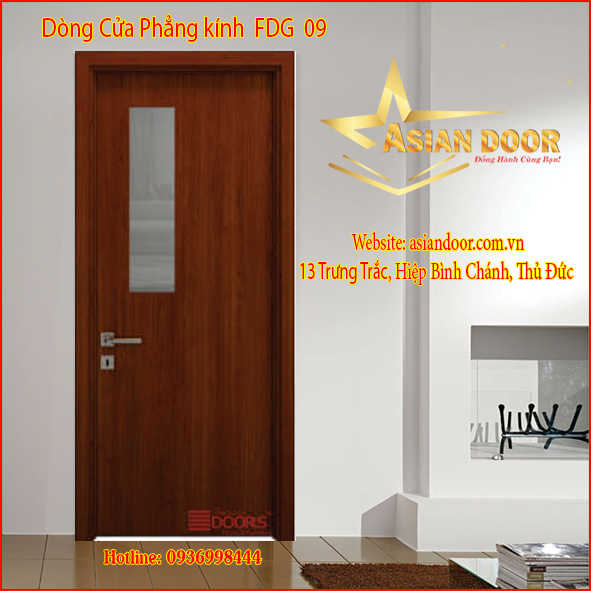 DÒNG CỬA PHẲNG KÍNH FDG 09 DONG CUA PHANG KINH FDG 09