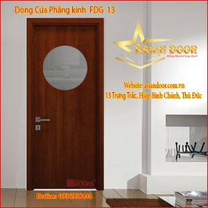 Cửa gỗ phẳng kính FDG 13