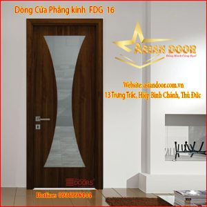 Cửa gỗ phẳng kính FDG 16