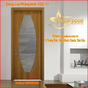 Cửa gỗ phẳng kính FDG 17