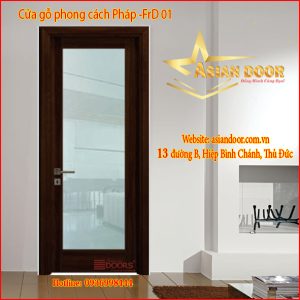 Cửa gỗ phong cách pháp FrD 01