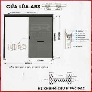 Cửa Lùa ABS Hàn Quốc